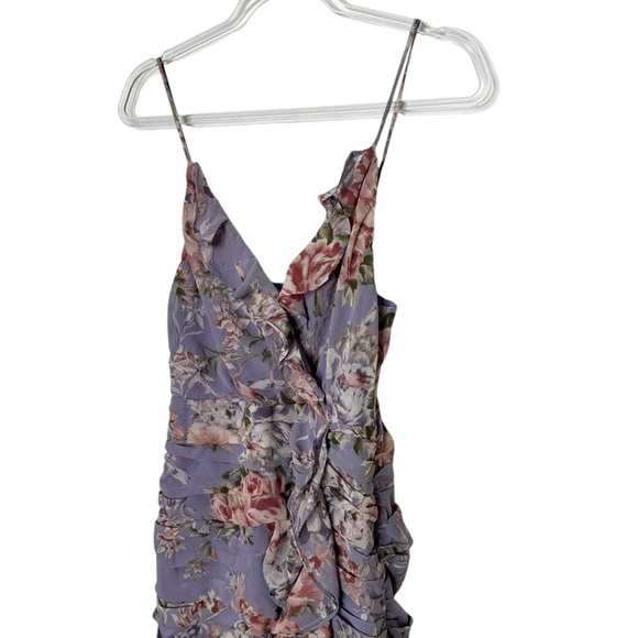 ASTR | NWT Kiana Floral Ruched Ruffle Maxi Dress Medium - Picture 5 of 11